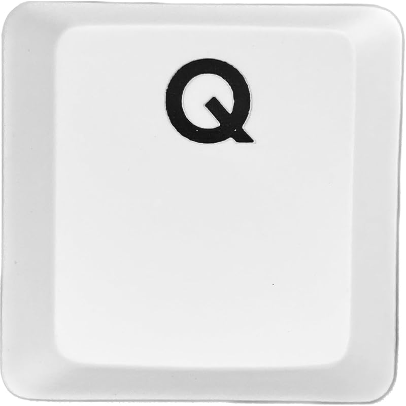 

logitech G913/G913TKL/G915 replacement keycaps [Sold as 1 piece] (Compatible with luminescence) [BERGBUCH] (Q, White)
