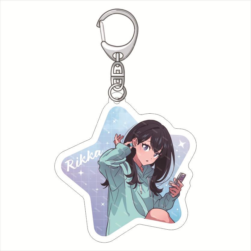 

GRIDMAN UNIVERSE Acrylic Keychain Lovely Baby Charms Pendant Friends Gift Fans Fun Key Chain Cute Souvenir Creative Collection 6 cm