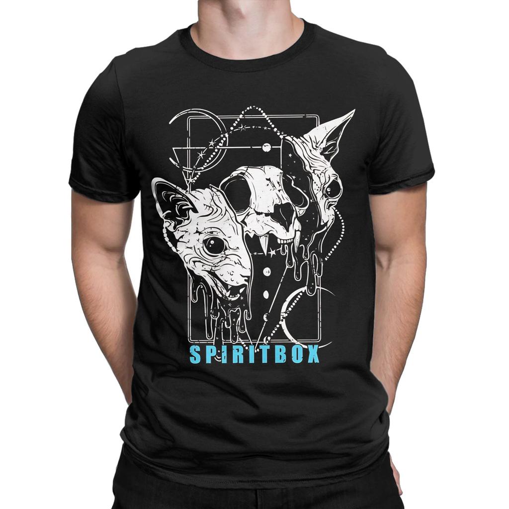 Funny Spiritbox Music Band Tshirts Unisex Round Neck Short Sleeve Clothing Cotton Summer Clothing
