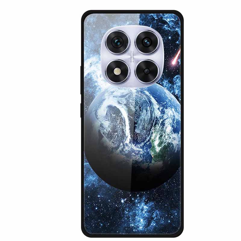 Tempered Glass Case For Redmi Note 14 Pro Coque 14Pro Flowers Phone Cases For Xiaomi Redmi Note14 Pro Hard Back Cover Case Funda