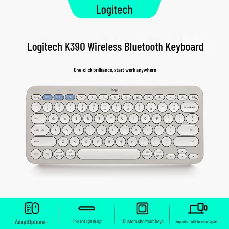 Tastiera Bluetooth Wireless Multi-Dispositivo Logitech G K390