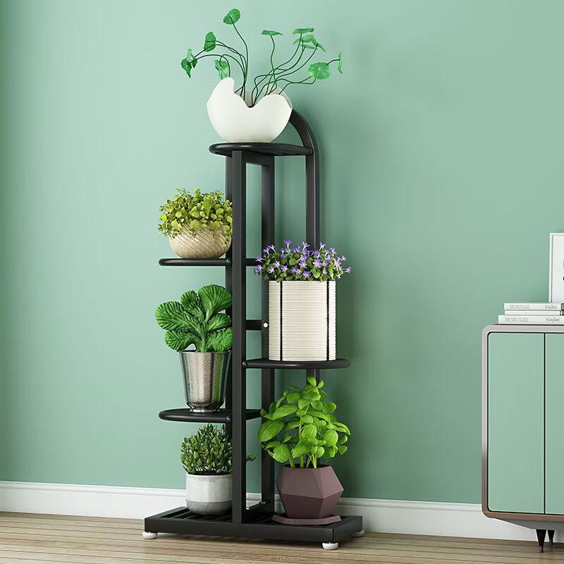 Floor-Standing Metal Flower Pot Rack