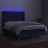 VidaXL Bed Slatted Base with Mattress and LEDs, Upholstered Bed, Double Bed, Adult Bed for Interior Bedroom, 3139035