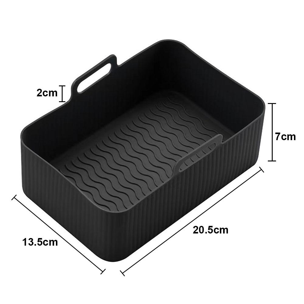 Silicone world Air Fryer Silicone Basket Silicone Mold Airfryer Oven Baking Tray Pizza Fried Chicken Basket Reusable Pan Liner