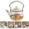 Portable Water Kettle Teapot Restaurant Enamel Teakettle High Quality Office Vintage