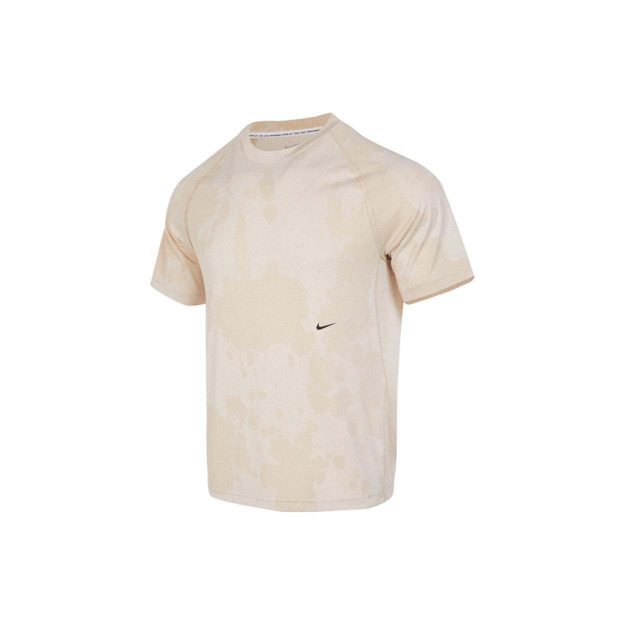 Nike T Shirts Men s Beige Crew Neck Moderate Straight Fit DX6955-126 S
