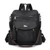 Adjustable Straps, Women's Large Capacity Backpack Stylish, Multiple Compartments, and Decorative Tassel Zipper Pulls Casual