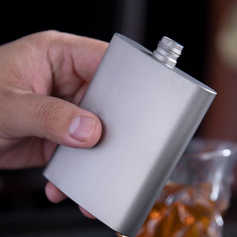 Metal Square Wine Flasks Whiskeys Pots 100ml Portable Leakproof Container for Outdoor Travel Campings Drinkware
