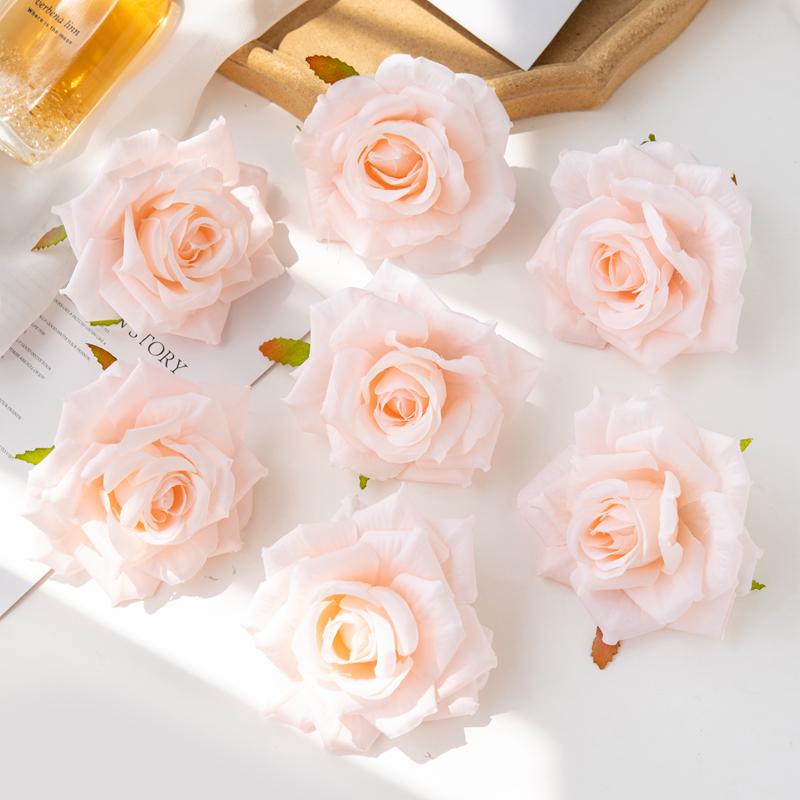 

5/10pcs Artificial flower Silk Rose Wedding Wreath Arch Home Room Valentine s Decora Bouquet Diy Gift Box Prop Scrapbook Garden 5 pcs светло-розовый