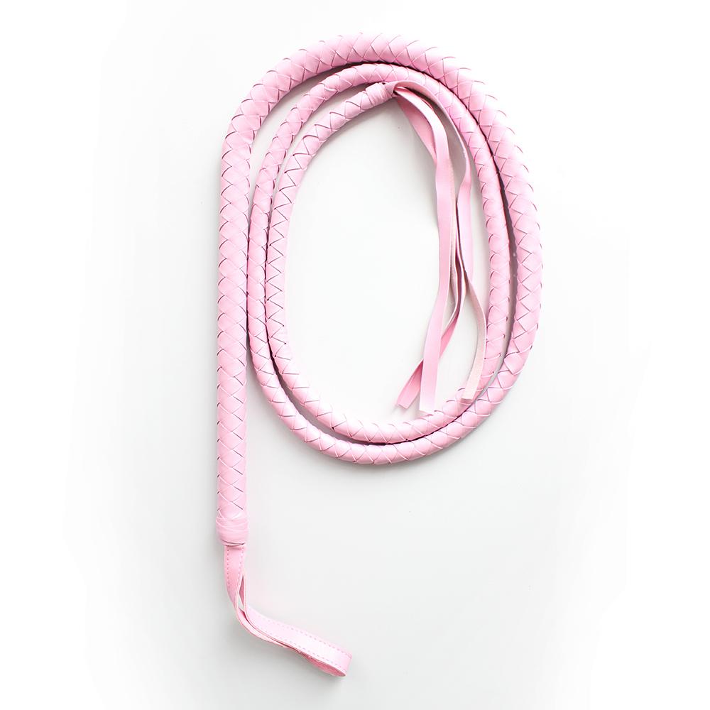 VaHppy Queen's Conditioning Whip 1.9m Extra Long 5Colors PU Sex Toys for Couples Horse Whip Braided Stage Performance Props