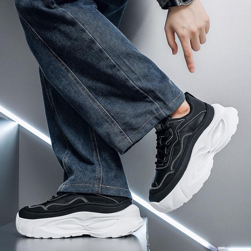 Summer High Quality Men's Sneakers New Fashion Heightening Platform Shoes Outdoor Versatile Comfortable Breathable Casual Shoes