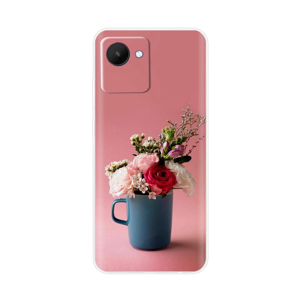 Etui Torba na Telefon Komórkowy Do Realme C30 Etui RealmeC30S Pokrowiec Do OPPO Realme C30S C30 s RealmeC30 Miękki Przezroczysty Silikonowy Tylny Pokrowiec
