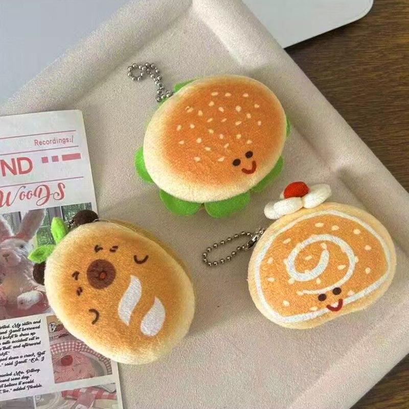 Creative Food Pendant Keychain For Girls Bag Ornamentcar Key Chainchildren Gifts