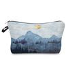 Women National Style Landscape Print Cosmetic Bag Toiletries Organize Travel Storage Case 6684