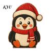 Wooden Table Decor Christmas Decorations, Santa Claus Snowman Reindeer Desktop Ornaments, Indoor Holiday Displays Distressed Tiered Tray for