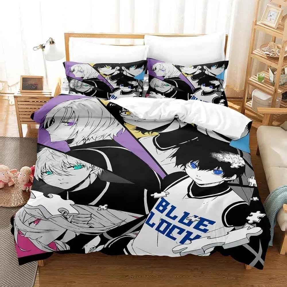 Comfortable Anime Print Duvet Cover Set With Duvet Cover And Pillowcases Single Twin Full Queen King Sizes For Adults And Kids