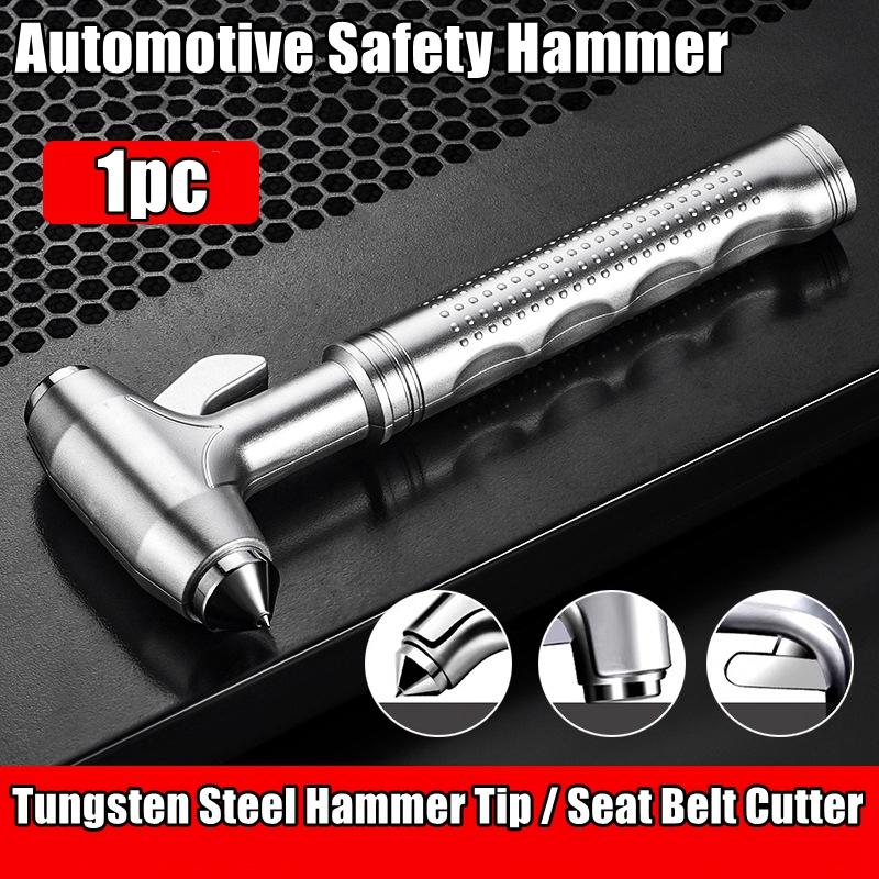 Multi-Functional Car Safety Hammer Metal Auto Emergency Window Breaker Seatbelt Cutter Life-Saving Escape Rescue Safety Hammer