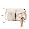 Women Crossbody Bags Japanese Harajuku Satchel Large Capacity Messenger Pouch Pendant Badges for Shopping