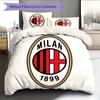 AC Milan Pattern Bedding Home Decoration Birthday Gift (1 * duvet cover + 2 * pillowcase, without core)