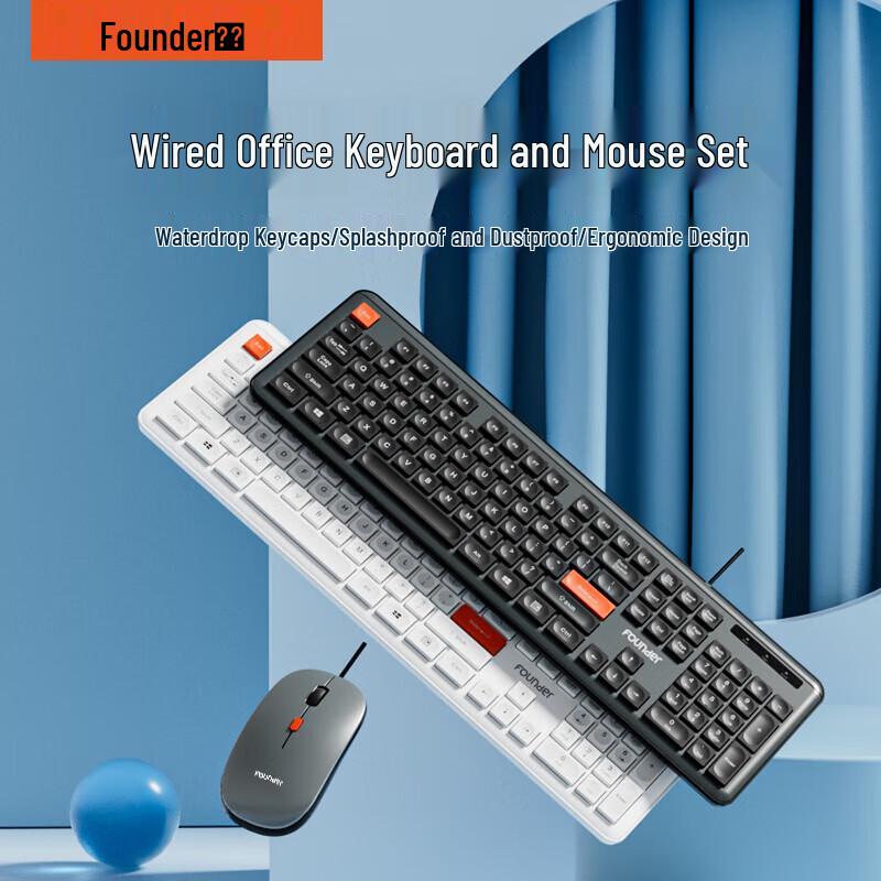 Founder KM310 Wired Keyboard and Mouse Combo
