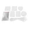 30pcs Felt Sheets DIY Thermal Transfer 6 Shapes Air Freshener Hanging Sheets with String for Car