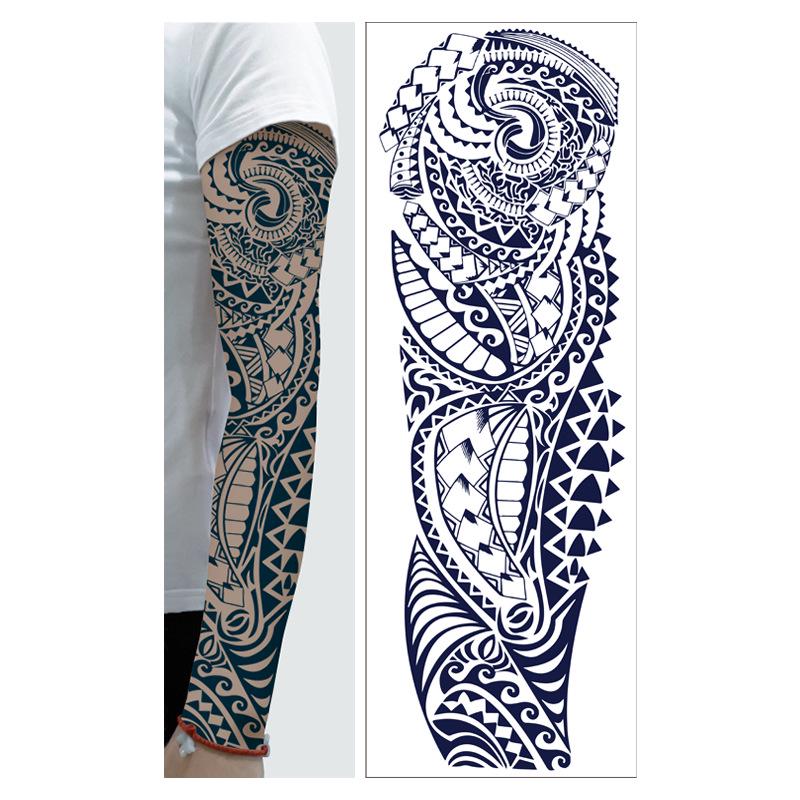 

Водонепроницаемые наклейки-татуировки на всю руку с цветами — полуперманентные для мужчин и женщин