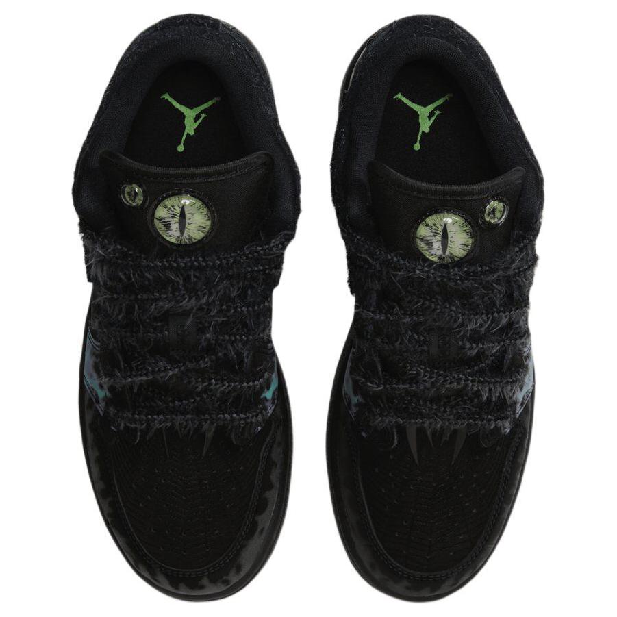 Air Jordan 1 Low GS Fortune Fly Barnesko Svart Grønn-Frost Svart-Bringebær HQ3442-001