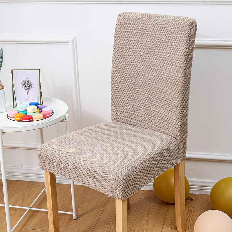 High-elasticity Checkered Backrest Chair Cover Anti-cat Scratch Simple Modern Spring Autumn Thickened Dining Table Chair Cover