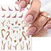New nail art stickers ins Halloween cute flowers ghost mirror ghost bat adhesive nail stickers