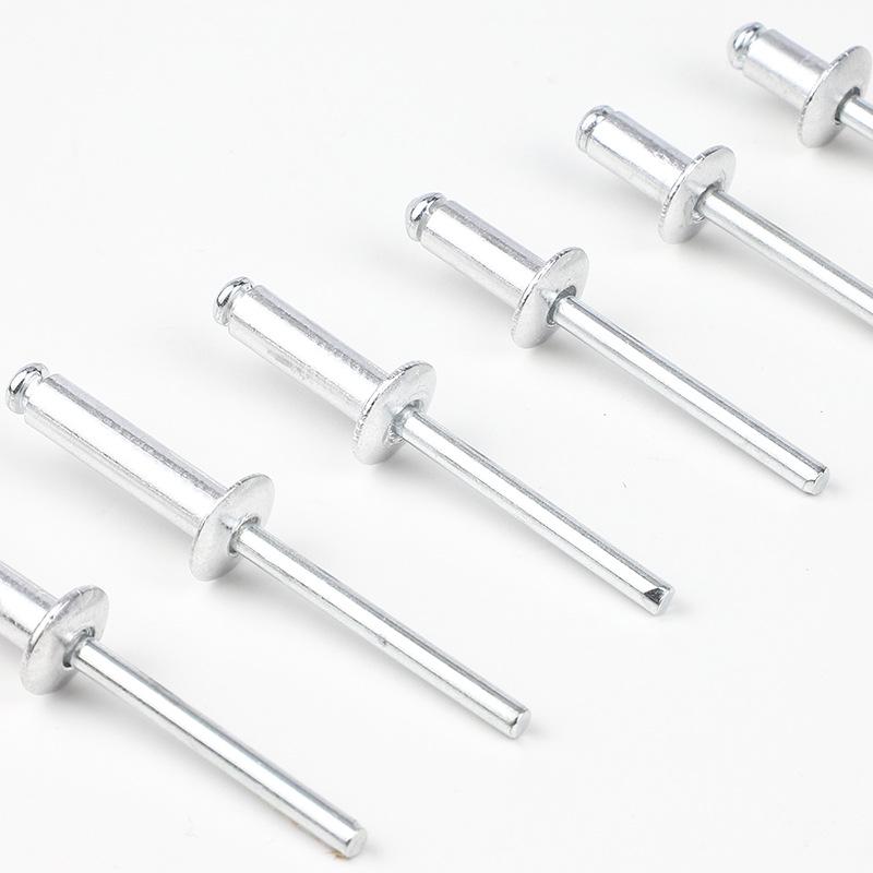 Aluminum Cap Iron Core Round Head Blind Rivet Set, M3.2/M4.8