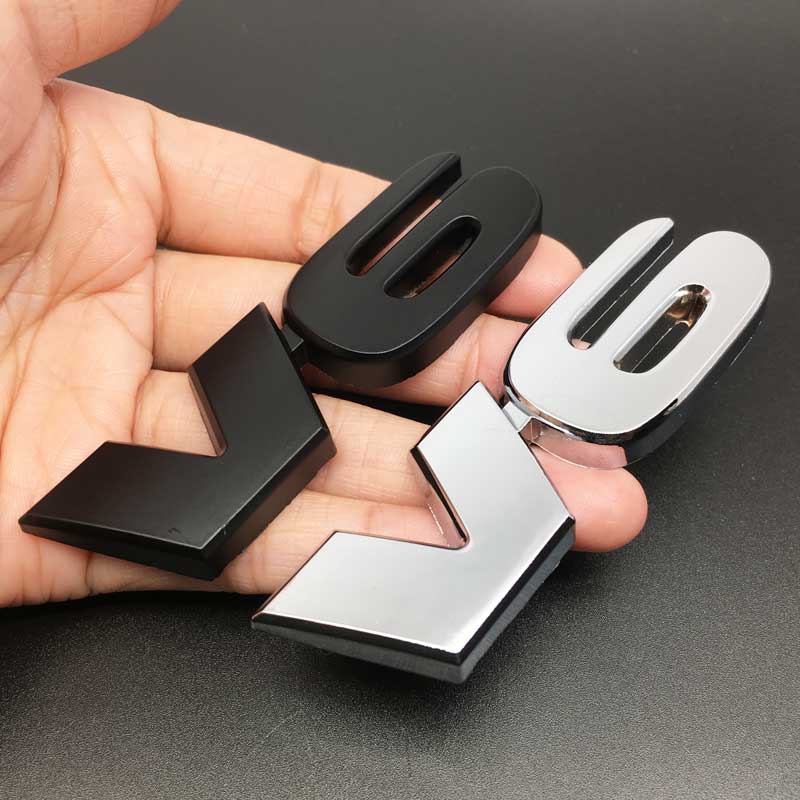 Car Styling 3D Metal V6 Logo Car Sticker Emblem Badge V6 Sticker for Nissan Toyota Honda Ford Chevrolet Dodge