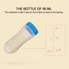 90ml Silicone Baby Toddler Feeding Bottle with Spoon   Food Cereal Squeeze Feeder