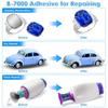 B7000 Jewelry Rhinestones Glue,Clear Super Glue Transparent Industrial Adhesive for Phone Repair Jewelery Making Crafts Gem Fabric Metal Nail Art
