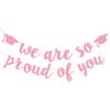 3sets 2026 Graduation Banners Party Decorations We Are So Proud of You Graduation Banners Garland for Congratulation Graduations Party Supplies