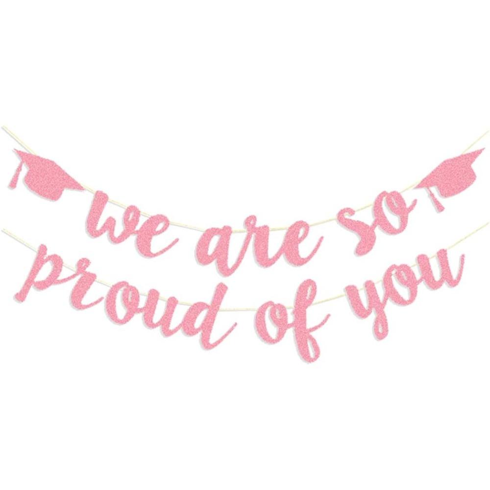 3sets 2026 Graduation Banners Party Decorations We Are So Proud of You Graduation Banners Garland for Congratulation Graduations Party Supplies
