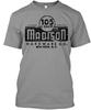 The Madison Hardware Co. Vintage Black Tee T-Shirt Made In the USA Size S To 5XL