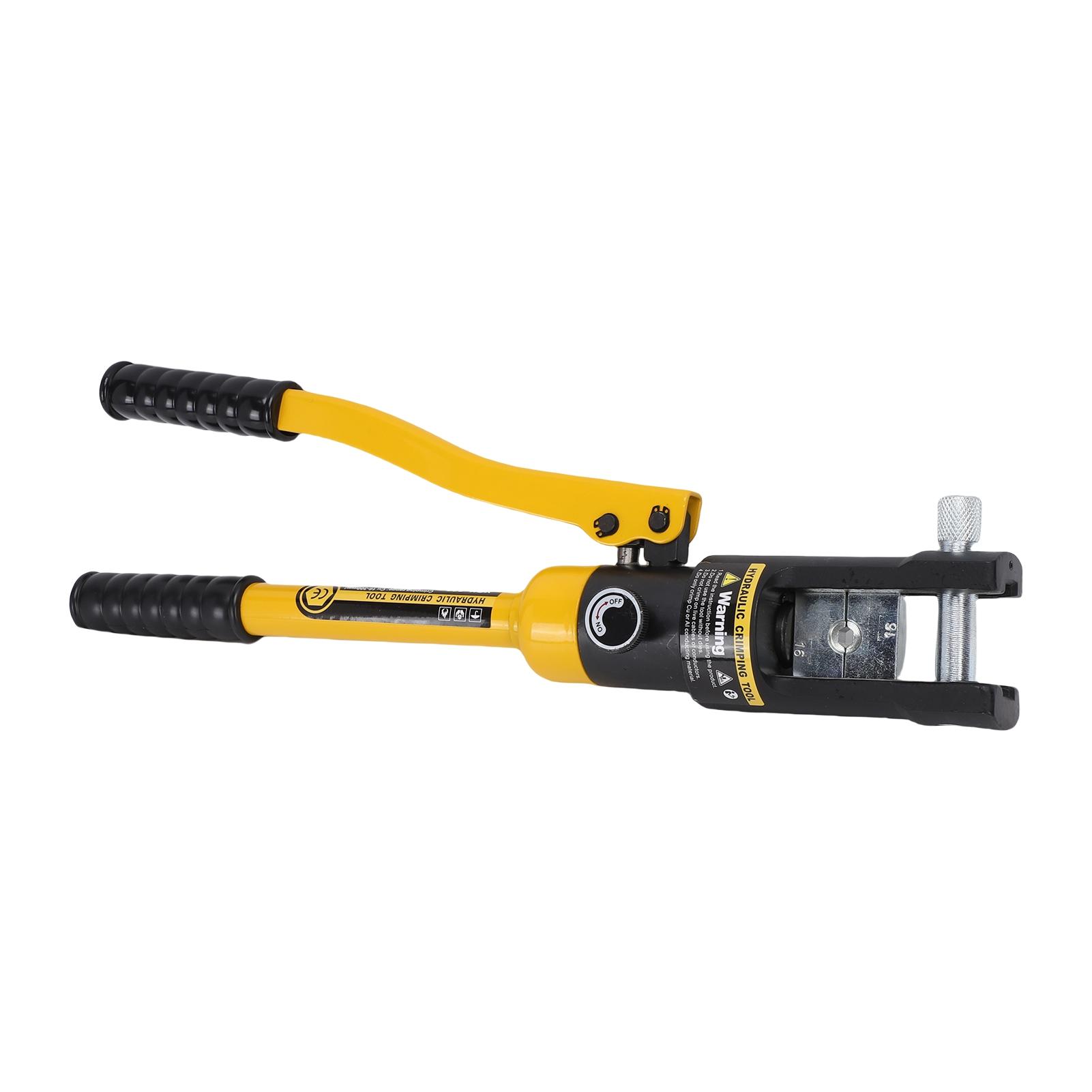 

16T Hydraulic Crimping Tool 16 AWG To 300 Hydraulic Cable Lug Crimper with 11 Pairs of Dies