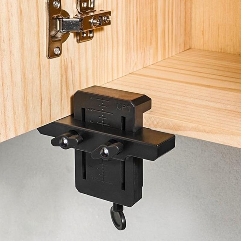Cabinet Door Installation Mounting Jigs Aid Tool, Adjustable Punch Locators Drill Templates for Precisions Alignment