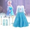 Elsa Princess Dress For Girls Halloween Costume Kids Fairy Tale Dress
