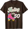 Design Birthday Roller Skates Rolling Into Funny Unisex T-Shirt