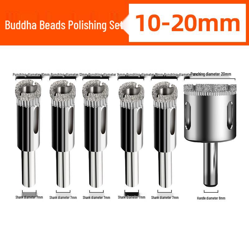 6mm Multifunctional Glass & Tile Drill Bit Set for Marble