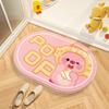 Cartoon Cute Cashmere Floor Mat Toilet Entrance Door Moisture Moisture-wicking Anti Slip Wear Resistant Carpet Household Bathroom Soft Foot Mat