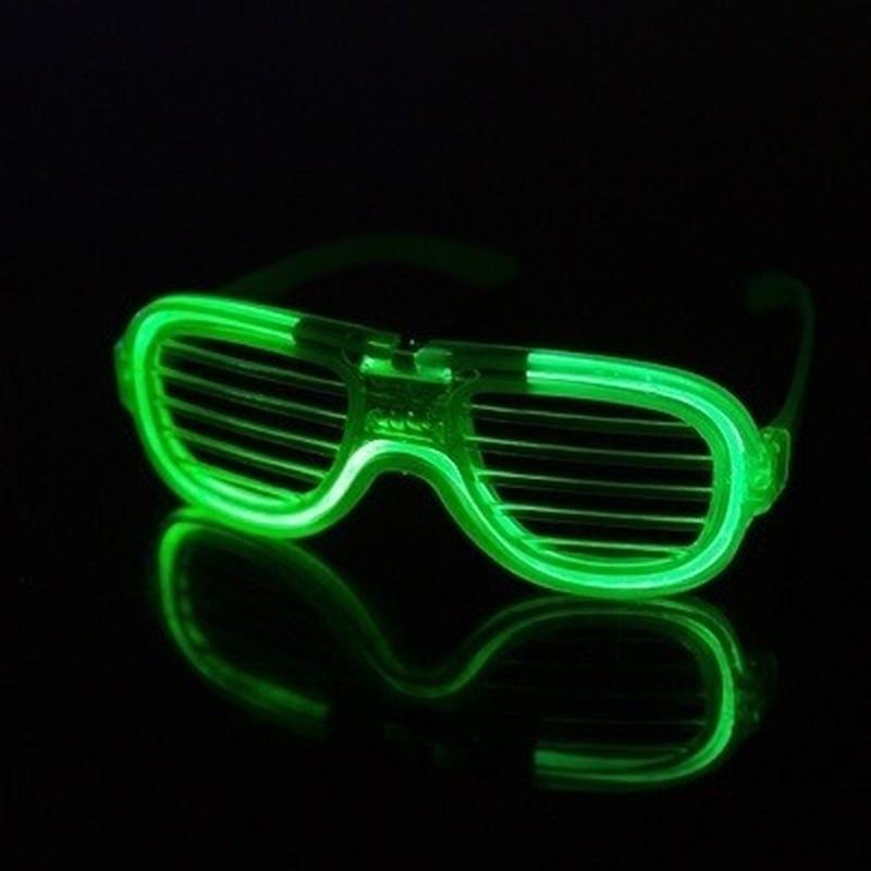 Occhiali LED Lampeggianti per Festa Compleanno Divertenti Scherzosi Fluorescenti Luminosi Costume Rave Festa DJ Luminosi