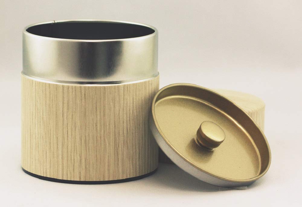 Kotodo Takahashi Seisakusho Wooden Nuku Mori Tea Caddy, Flat, 150g, Oak