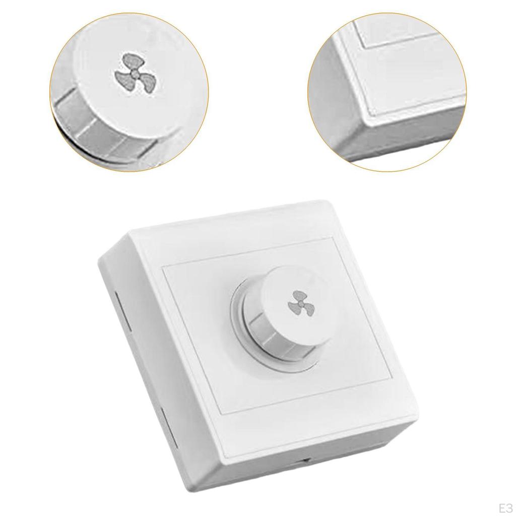 86 Type Fan Speed Controller Adjuster Easy Installation Five Adjustment Home