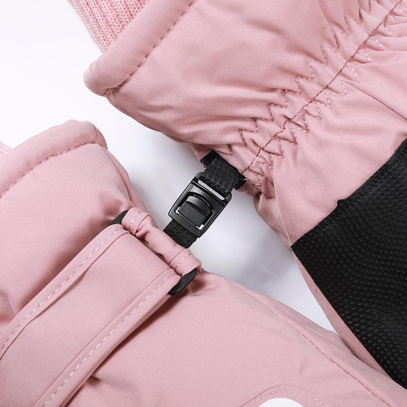 Men's and Women's Winter Ski Gloves: Cold-Proof, Anti-Freeze, Touch Screen Compatible, Thick Velvet Lining, Warm for Cycling and Electric Vehicles