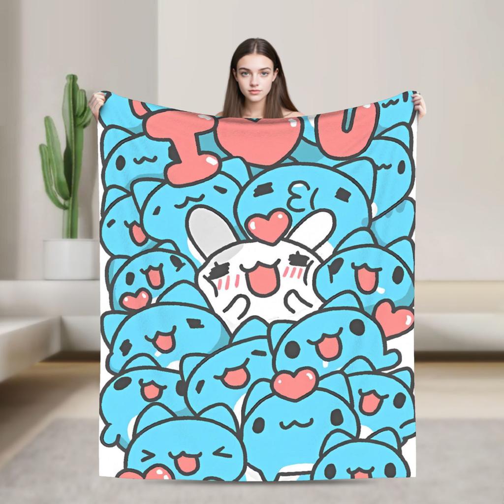Warm Soft   Airplane Travel Bugcat Capoos Cute Throw Blanket  Flannel Bedspread For Couch Bed Fashion Sofa Bed Cover