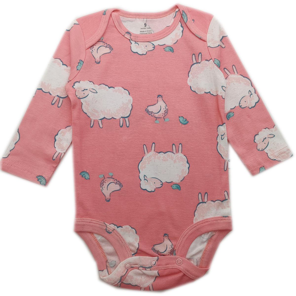 

Unisex Cotton Floral Cartoon Long Sleeve Romper for Babies 12m/73cm (approx. 14~16 lbs)