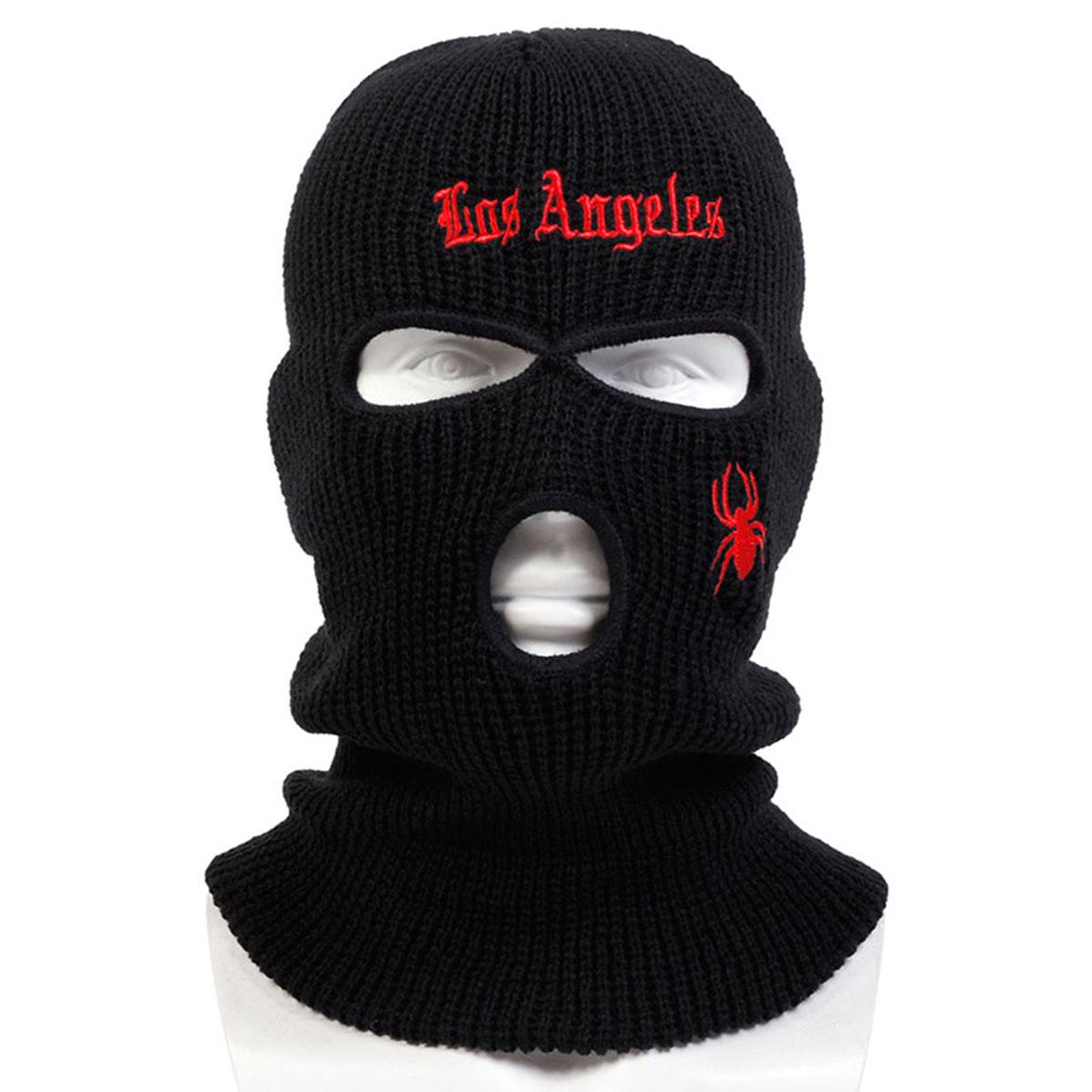 

Осенне-зимняя теплая шапка-балаклава для активного отдыха, модные ветрозащитные и морозостойкие шапки-пуловеры, шапки для занятий спортом на открытом воздухе, шапки-бини чёрный