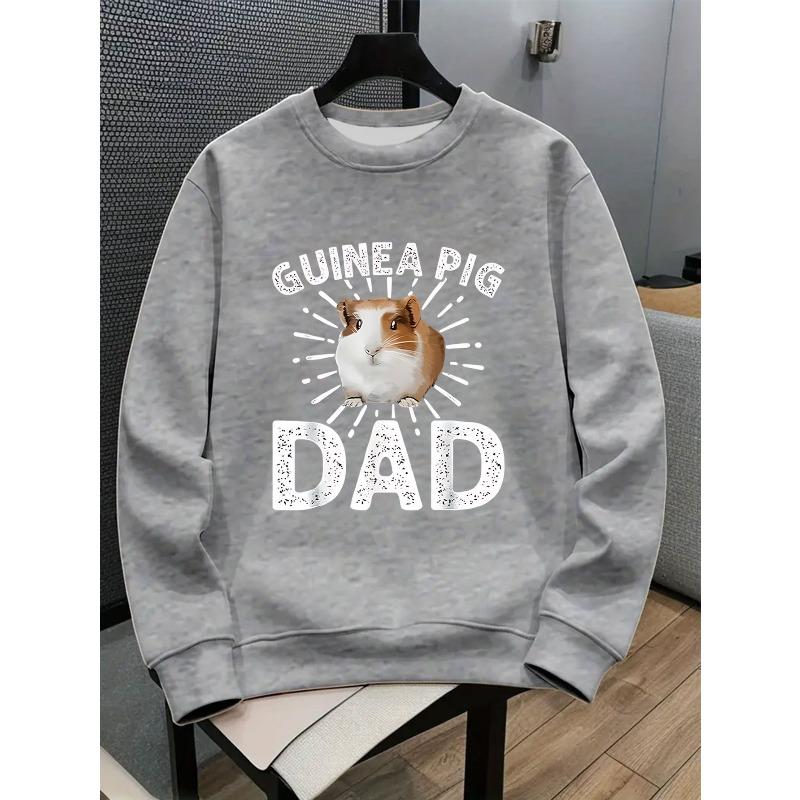 Cute Piggy Dad Fun Parent-Child Matching Kids Pullover with Cartoon Pattern Fashion Casual Top